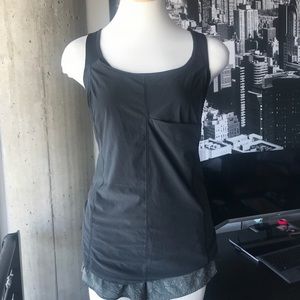 Lululemon Black tank with built in bra